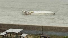 Banana containers clear-up operation begins