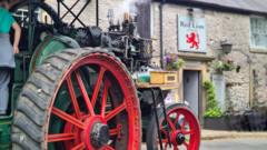 Traction engine nears finish line in 8mph journey