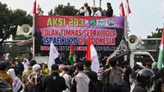 demo menolak kedatangan timnas Israel U-20