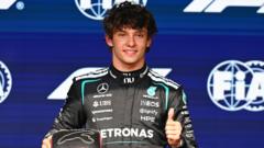 Antonelli takes Belgium pole from Verstappen