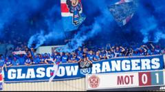 Suspended sanction for Rangers' pyro rule breach