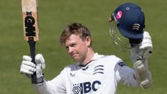 Robson hits 162 as Middlesex draw with Northants