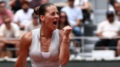 Kostyuk beats four-time French Open winner Swiatek