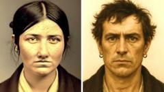 Faces of Welsh convicts sent to Australia recreated by AI