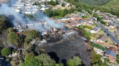 Residents' 'absolute fear' as massive fire destroyed their homes