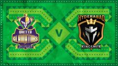 Quetta Gladiators v Hyderabad Kingsmen - PSL scorecard