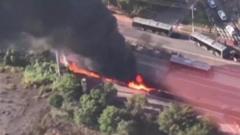 Plane crashes into bus on busy São Paulo street