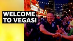 Rugby league teams get the Vegas treatment as they arrive in style