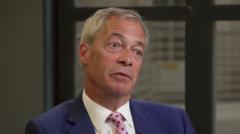 Farage says Reform member should apologise for 'poor taste' social media post