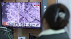 북한이 공개한 서울과 인천 일대의 흑백 사진