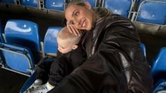 Jessica and Xavier in the stands