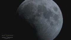 Watch: LA sees first sign of partial lunar eclipse