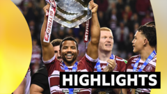 Wigan lift Shield after thrashing Salford