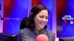 Watch: Forgive me for crashing the pips, says Mishal Husain in her final Today programme