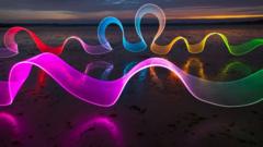 The 'light sabre' wielding photographer creating colourful light paintings