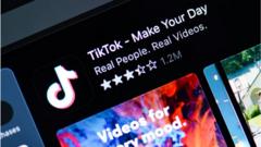 TikTok sur un téléphone