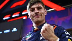 Verstappen takes pole in Bahrain for season opener