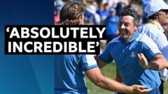 'Incredible day, but we can't rest on our laurels' - McIlroy