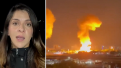 Reporter in Caracas describes hearing loud bangs and planes