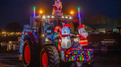 Tractors light up county on dazzling festive parade