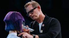Ex-footballer becomes 'rock star' hairdresser