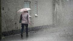 Yellow weather warning for UK as more rain and thunder on way