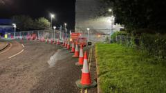 Building at risk of collapse sparks exclusion zone