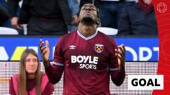 Disasi draws West Ham level with 96th-minute equaliser