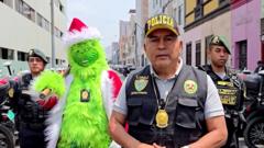 Watch: Police officer dressed as the Grinch leads drug raid