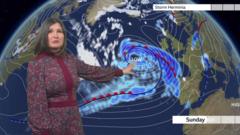 Forecast: Storm Éowyn eases off as another storm approaches