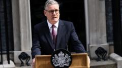 Keir Starmer announces his resignation as prime minister and Labour Party leader