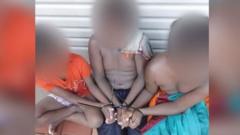 Australian guilty of assault for cable-tying kids