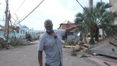 'Everything's gone' - BBC finally able to access one of Jamaica's worst-hit areas