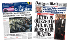 The Papers: 'Turmoil in South Korea' and 'Letby quizzed' in jail