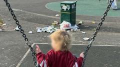 Overflowing bins and dog poo bags in parks a hazard, says mum