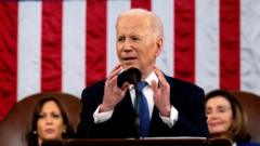 US President Joe Biden delivers the March 2022 the State of the Union address to a joint session of Congress