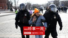莫斯科反战示威者被捕