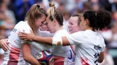 Watch Women's Six Nations: England run in sixth first-half try v Ireland