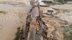 Footage shows trail of destruction after Spanish floods