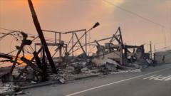 Watch: Burned-out homes line Malibu's devastated seafront