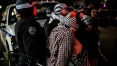 Watch: The night police raided NY university campus