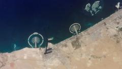 迪拜的人造棕櫚島