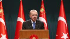 O presidente turco Erdogan