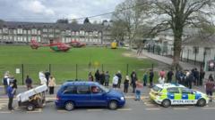 One arrested and three injured after reports of south-west Wales school stabbing