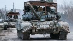 Российский танк в Крыму