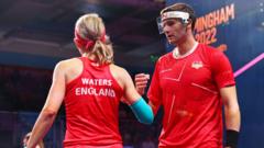 England duo take silver in squash mixed doubles