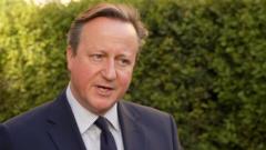 Cameron warns against Iran escalation ahead of Netanyahu talks