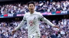 ‘Big honour’ as Son scores winner to go fifth on all-time Spurs list