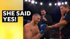 Watch: Britain's Trainer proposes after Bellator 293 win