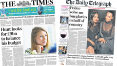 The Papers: Hunt looks for £9bn and German leaks on Ukraine